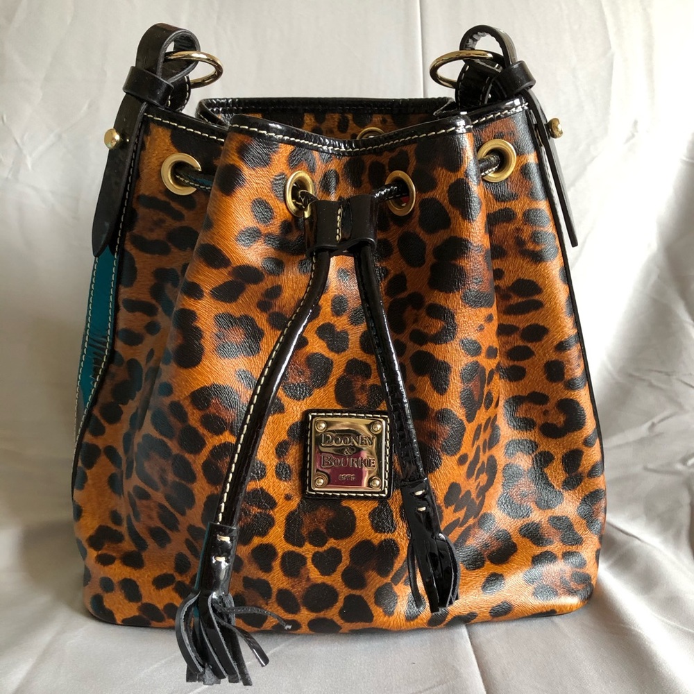 Dooney and Bourke Leopard Bucket Bag